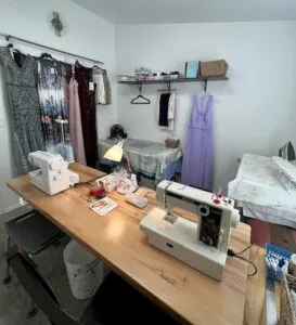 Workroom of Bullhead City seamstress Stitch and Mimi